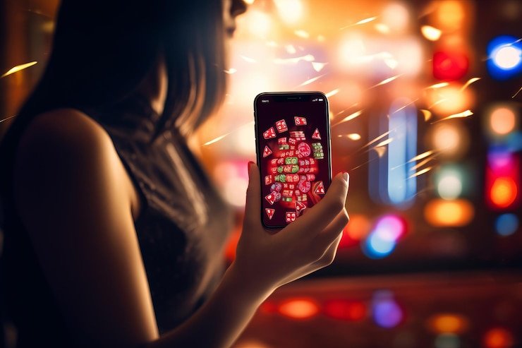 Tampilan antarmuka aplikasi Android sisil 4d dengan menu navigasi utama dan pilihan permainan